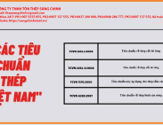 Các tiêu chuẩn chất lượng nào áp dụng cho sắt thép tại Việt Nam?