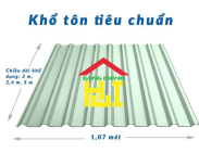 Khổ Tôn Tiêu Chuẩn ? Kích Thước Tấm Tôn Lợp Mái Hiện Nay?