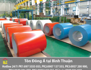 Bảng báo giá tôn Đông Á tại Bình Thuận