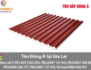 Bảng báo giá tôn Đông Á tại Gia Lai