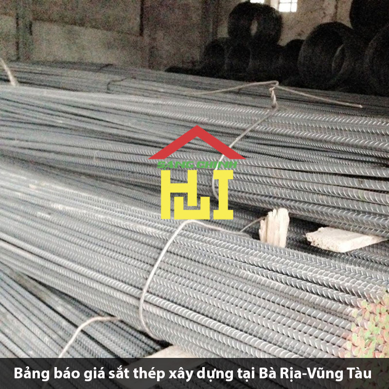 Bảng báo giá sắt thép xây dựng tại Bà Rịa-Vũng Tàu