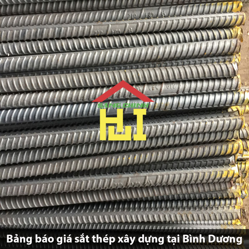 Bảng báo giá sắt thép xây dựng tại Bình Dương