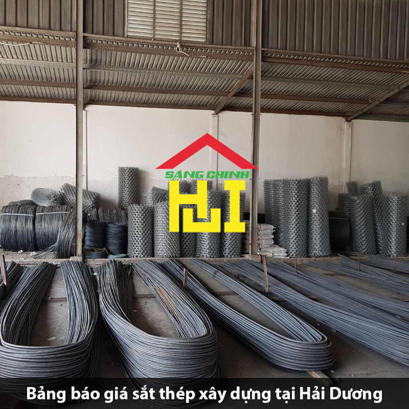 Bảng báo giá sắt thép xây dựng tại Hải Dương