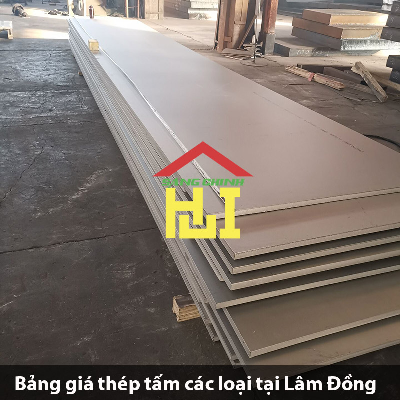 Bảng giá thép tấm các loại tại Lâm Đồng