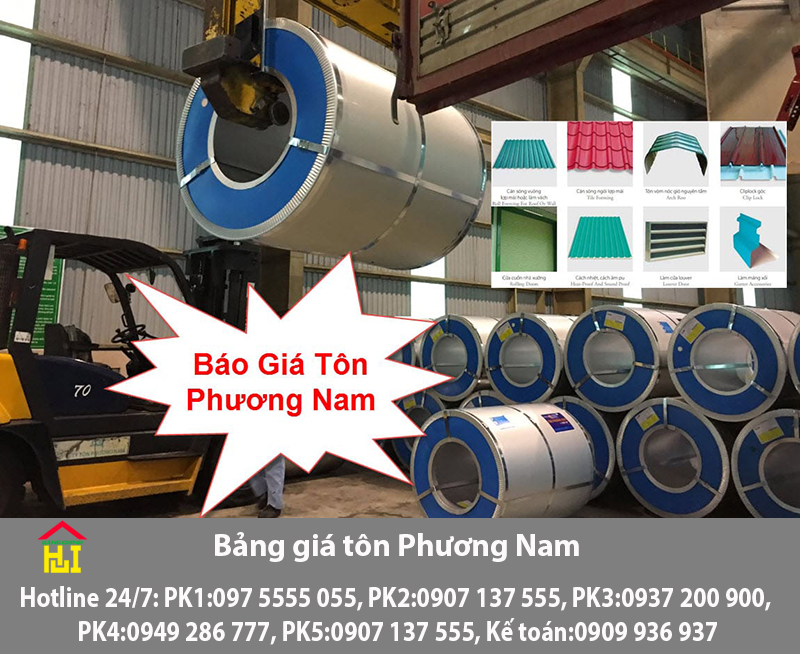 Bảng Báo Giá Tôn Phương Nam