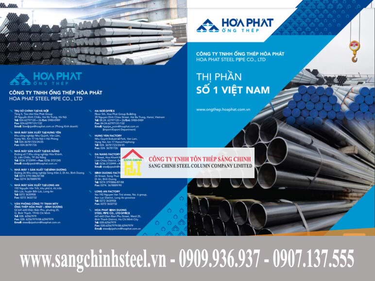 Bảng tra trọng lượng barem thép hộp Hòa Phát mới cập nhật