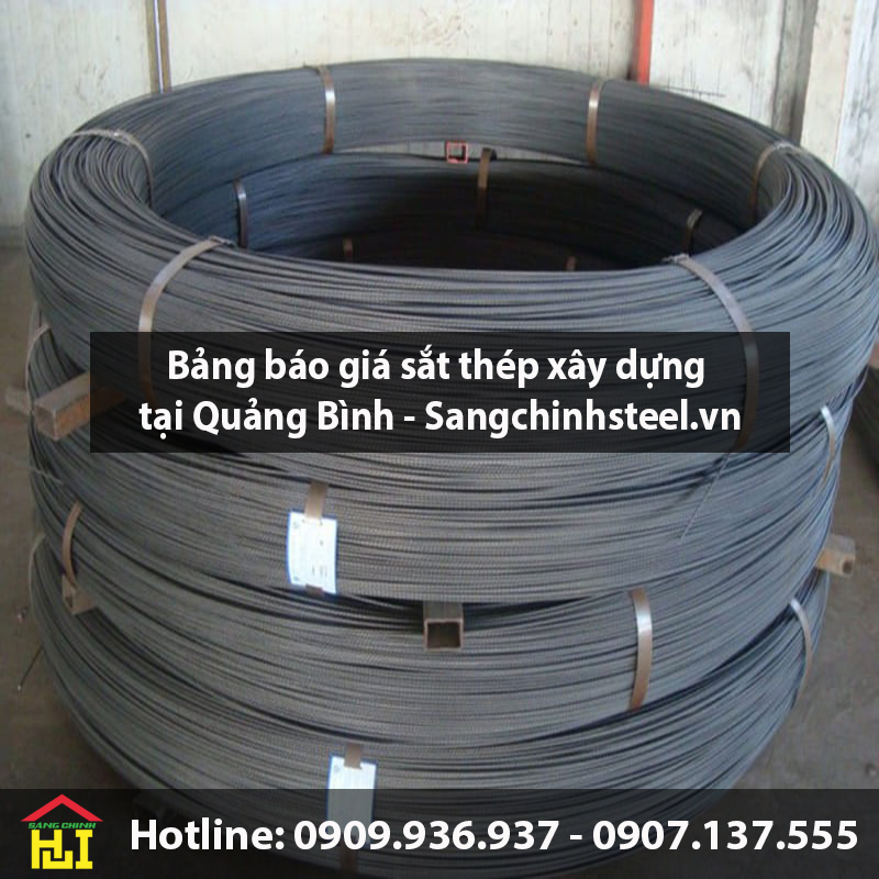 Bảng báo giá sắt thép xây dựng tại Quảng Bình
