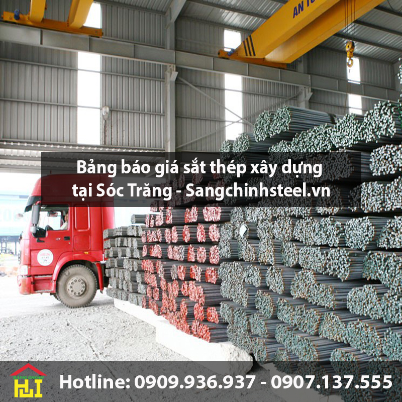 Bảng báo giá sắt thép xây dựng tại Sóc Trăng