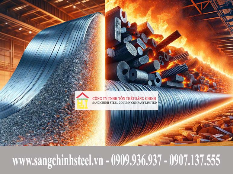 Thông tin & bảng so sánh thép cán nóng, thép cán nguội chi tiết