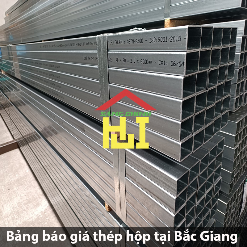 Bảng báo giá thép hộp tại Bắc Giang
