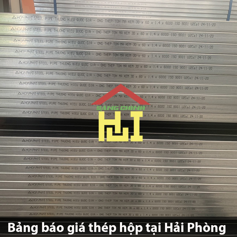 Bảng báo giá thép hộp tại Hải Phòng