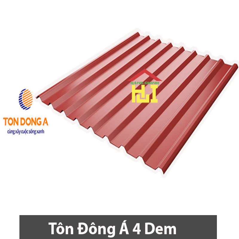 Tôn đông á 4 dem giá bao nhiêu? báo giá tôn đông á 4 dem hồ chí minh