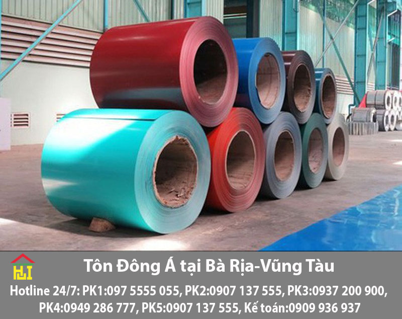 Bảng báo giá tôn Đông Á tại Bà Rịa-Vũng Tàu