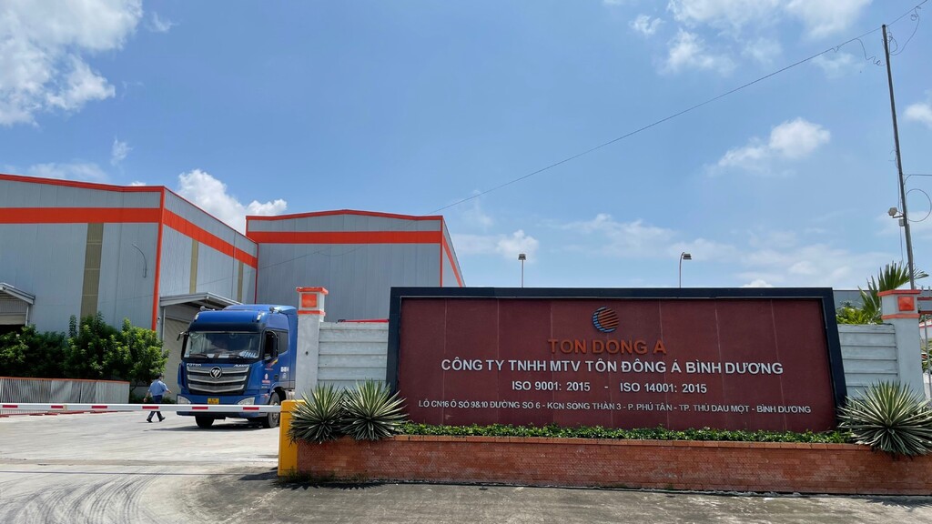 Bảng báo giá tôn Đông Á tại Bình Dương