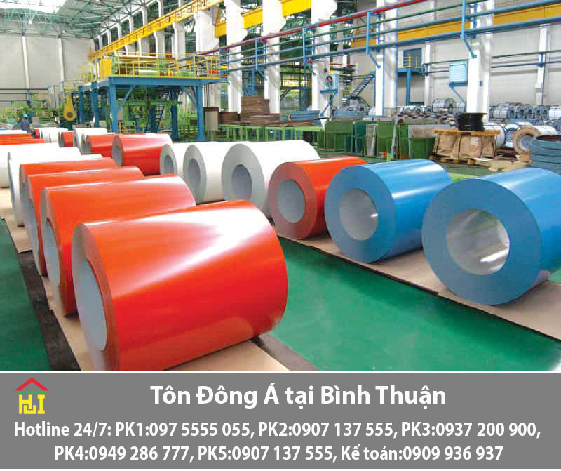 Bảng báo giá tôn Đông Á tại Bình Thuận