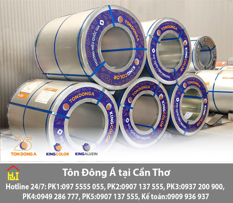 Bảng báo giá tôn Đông Á tại Cần Thơ