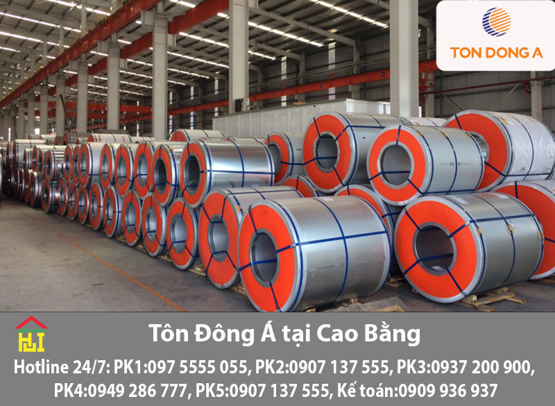 Bảng báo giá tôn Đông Á tại Cao Bằng