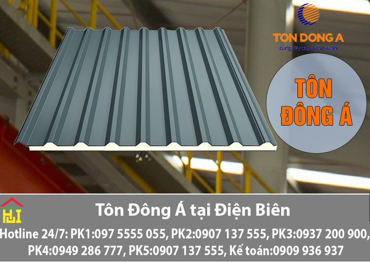 Bảng báo giá tôn Đông Á tại Điện Biên