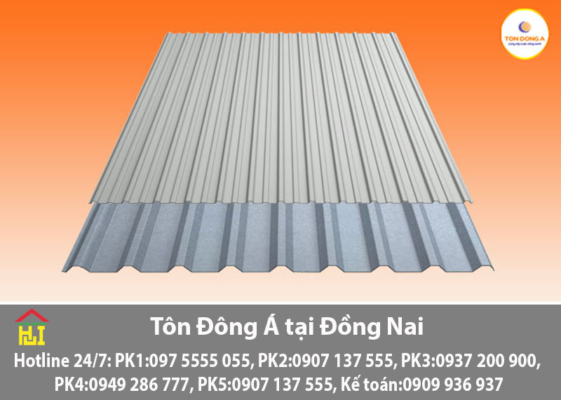 Bảng báo giá tôn Đông Á tại Đồng Nai