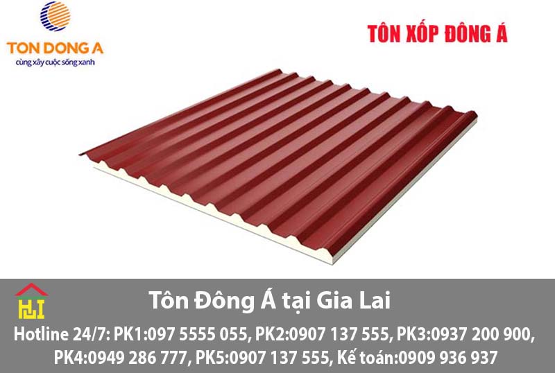 Bảng báo giá tôn Đông Á tại Gia Lai