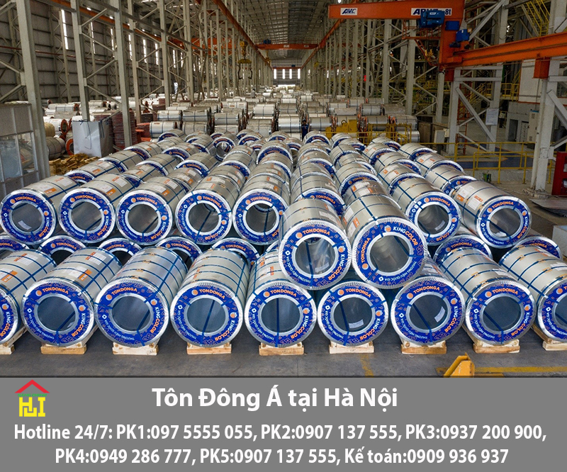 Bảng báo giá tôn Đông Á tại Hà Nội