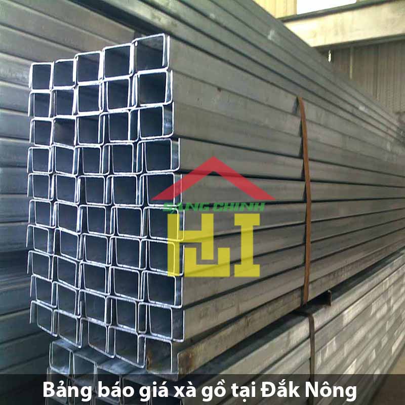 Bảng báo giá xà gồ tại Đắk Nông