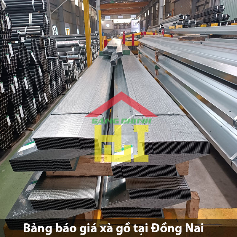 Bảng báo giá xà gồ tại Đồng Nai