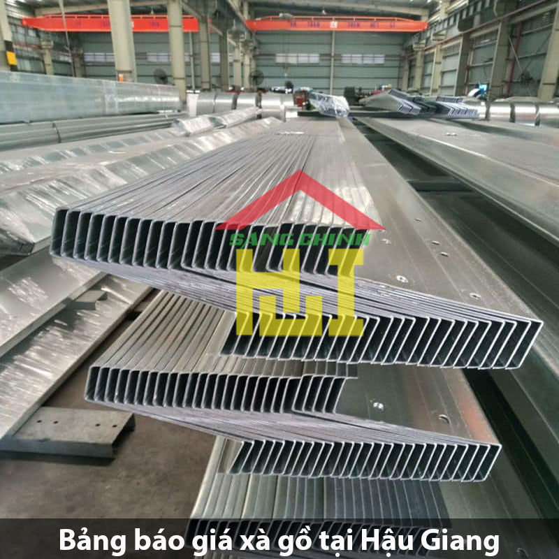 Bảng báo giá xà gồ tại Hậu Giang