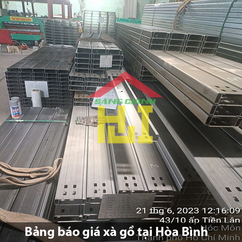 Bảng báo giá xà gồ tại Hòa Bình