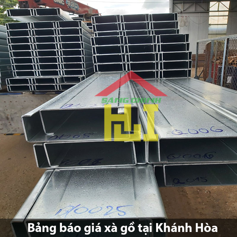 Bảng báo giá xà gồ tại Khánh Hòa