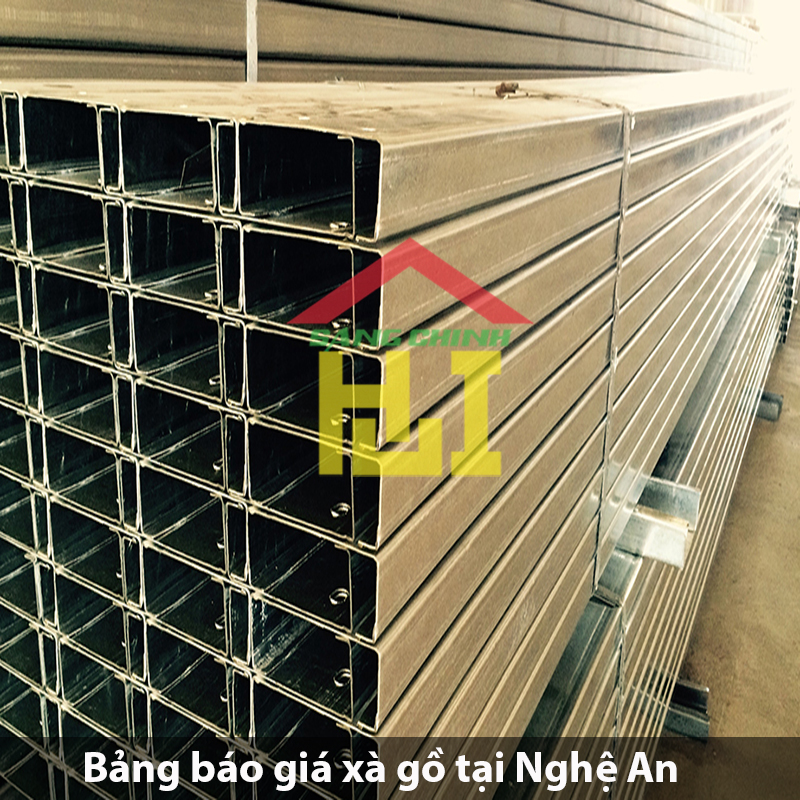 Bảng báo giá xà gồ tại Nghệ An
