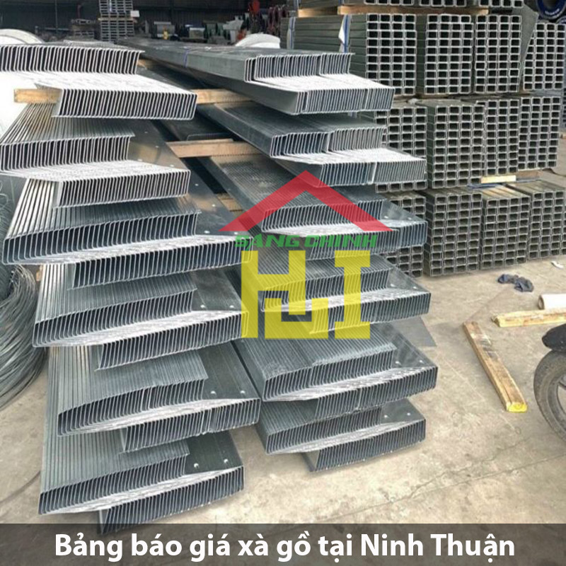 Bảng báo giá xà gồ tại Ninh Thuận
