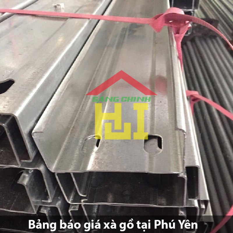 Bảng báo giá xà gồ tại Phú Yên