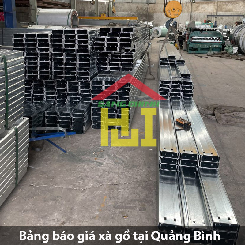 Bảng báo giá xà gồ tại Quảng Bình