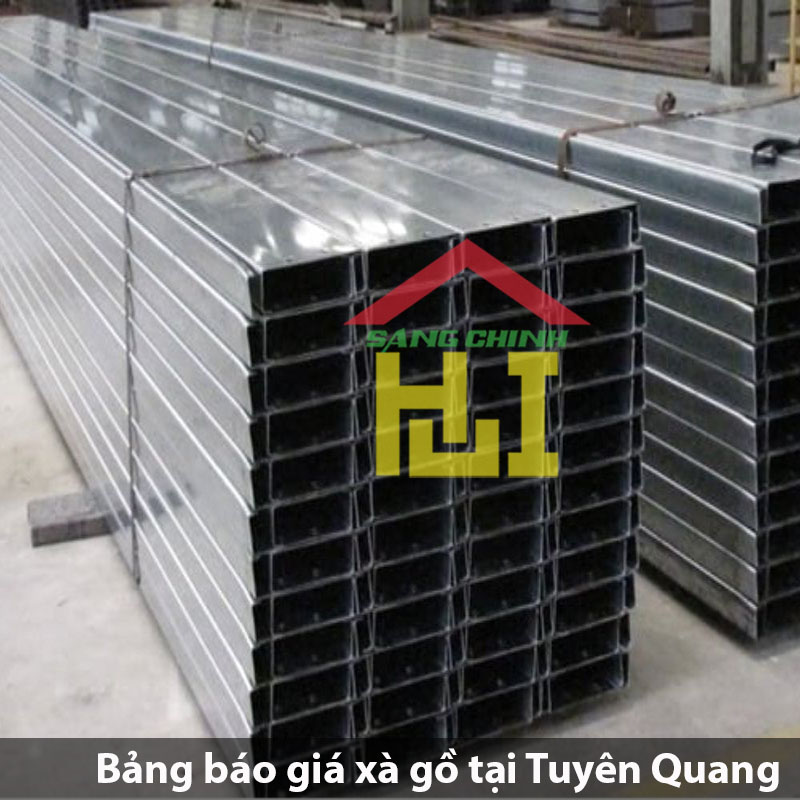 Bảng báo giá xà gồ tại Tuyên Quang