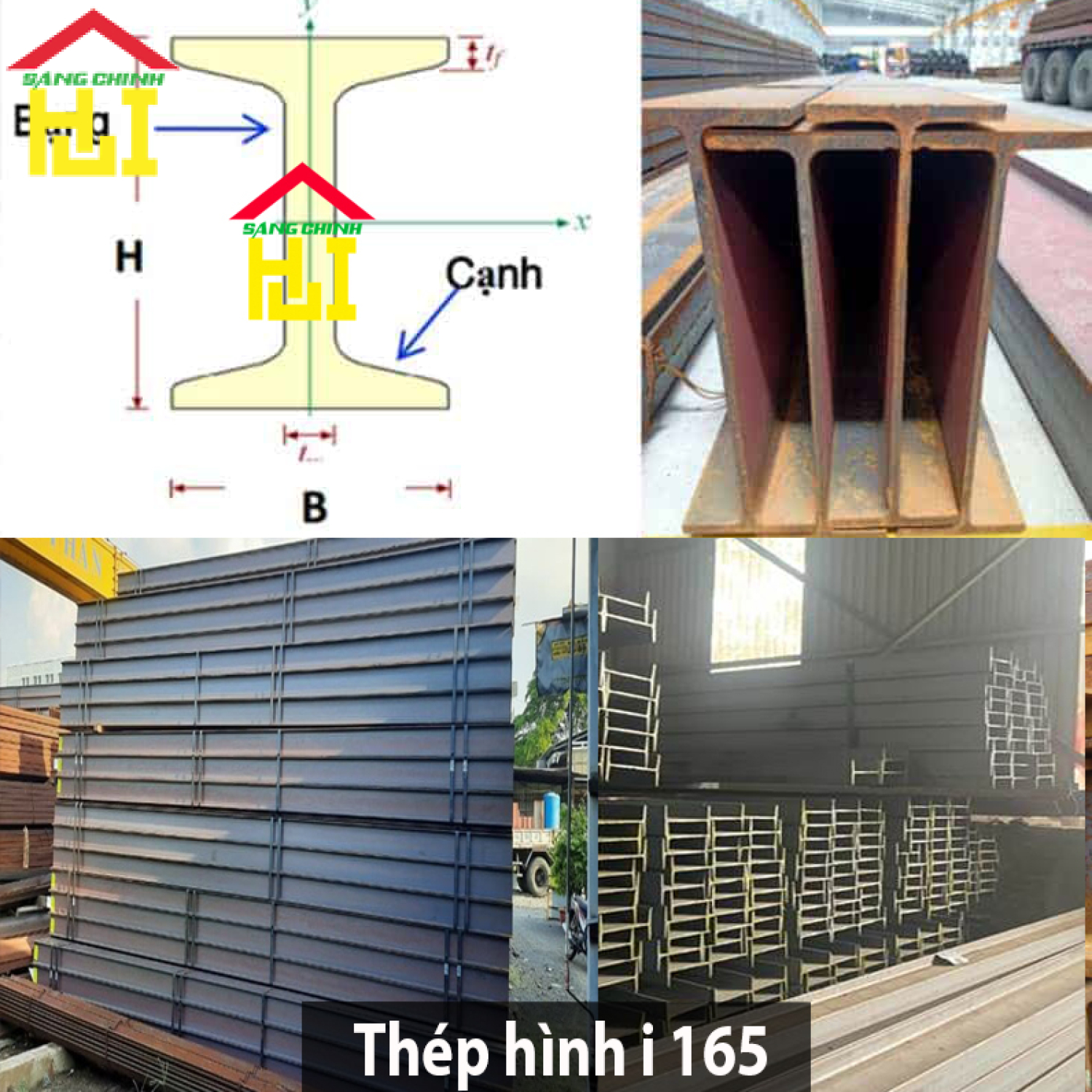 Thép hình i 165