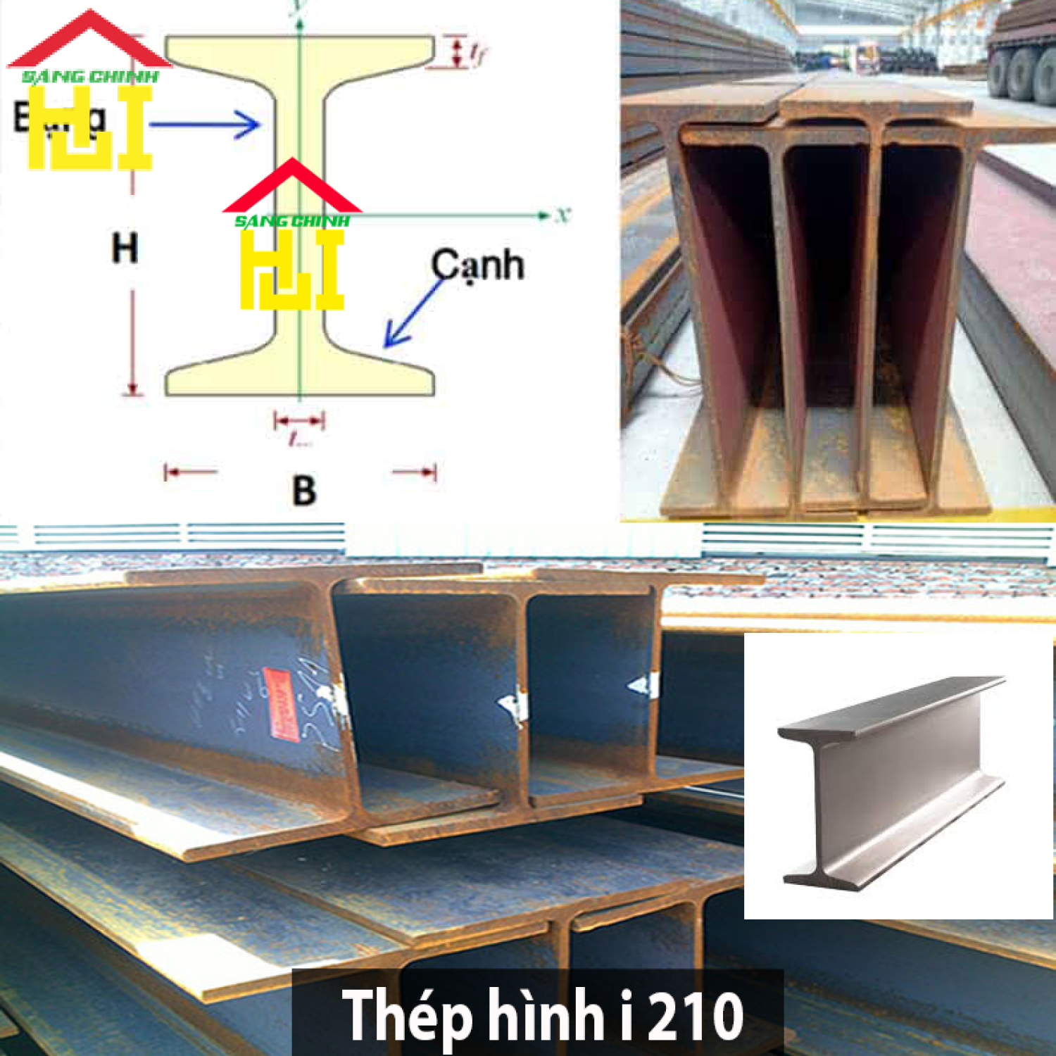 Thép hình i 210