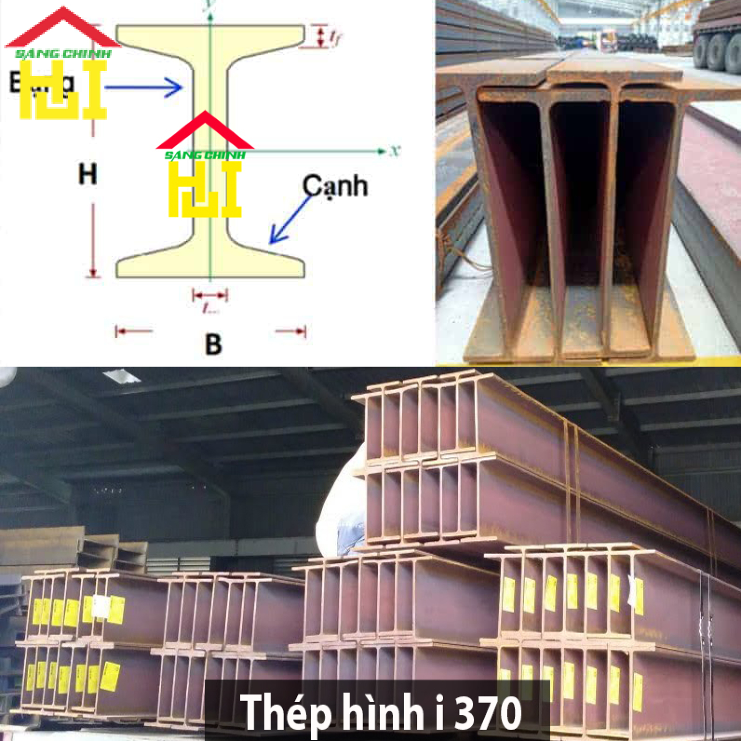 Thép hình i 370