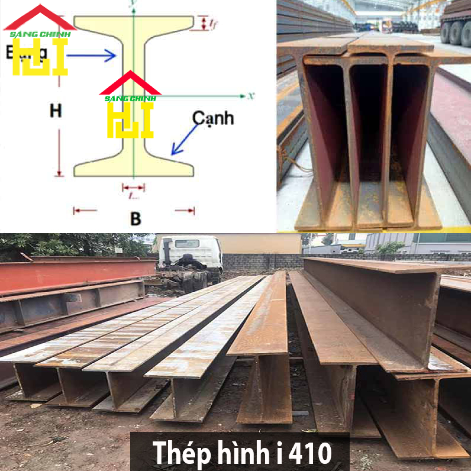Thép hình i 410