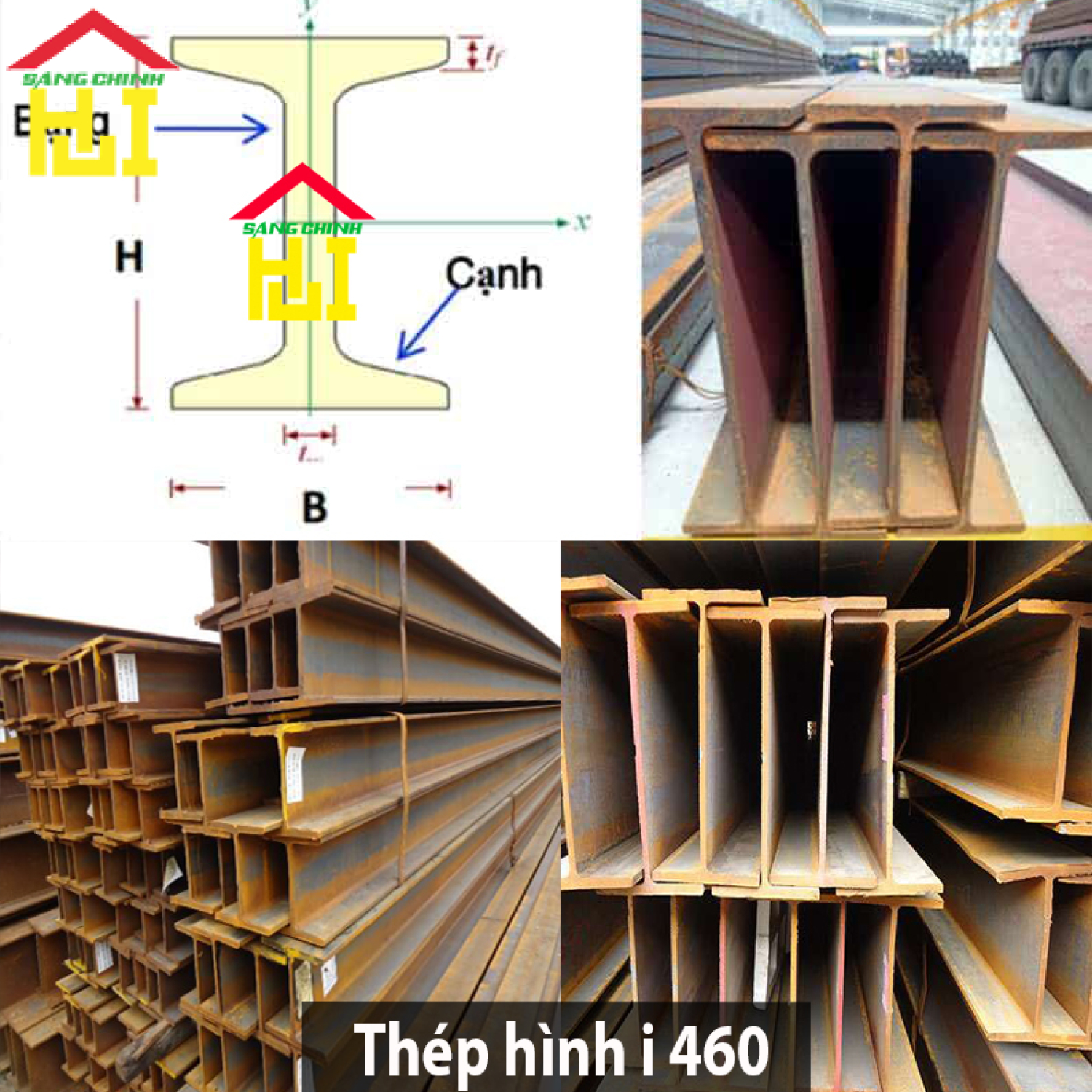 Thép hình i 460