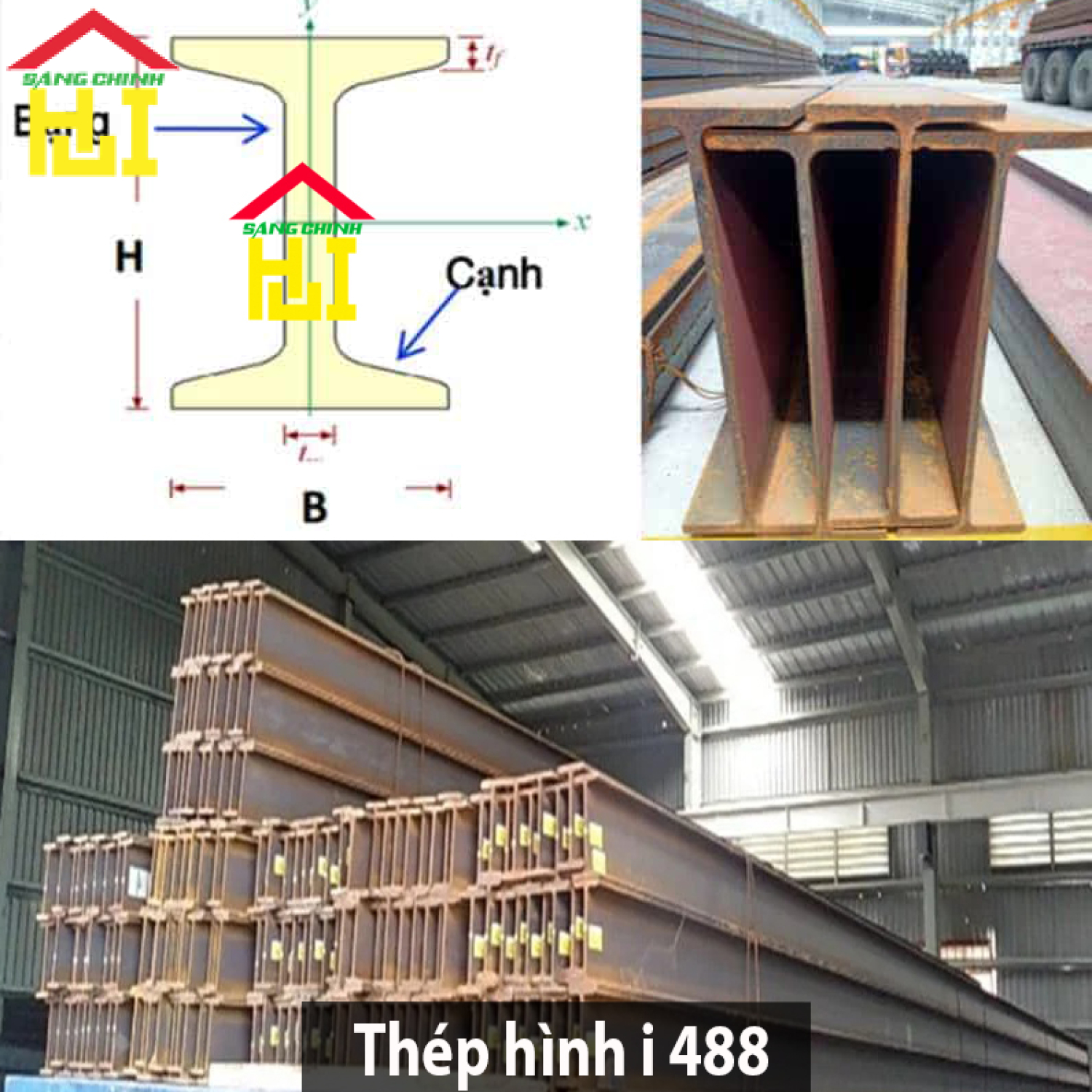 Thép hình i 488