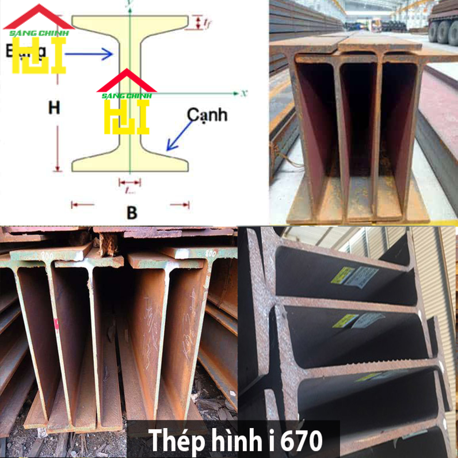 Thép hình i 670