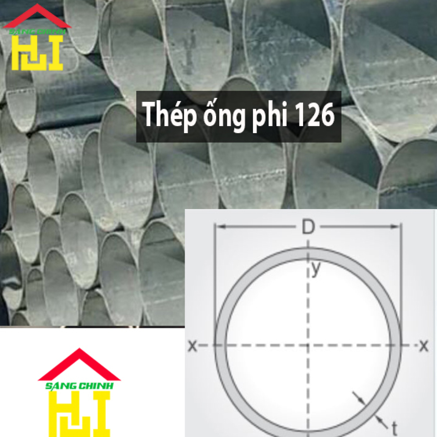 Thép ống phi 126