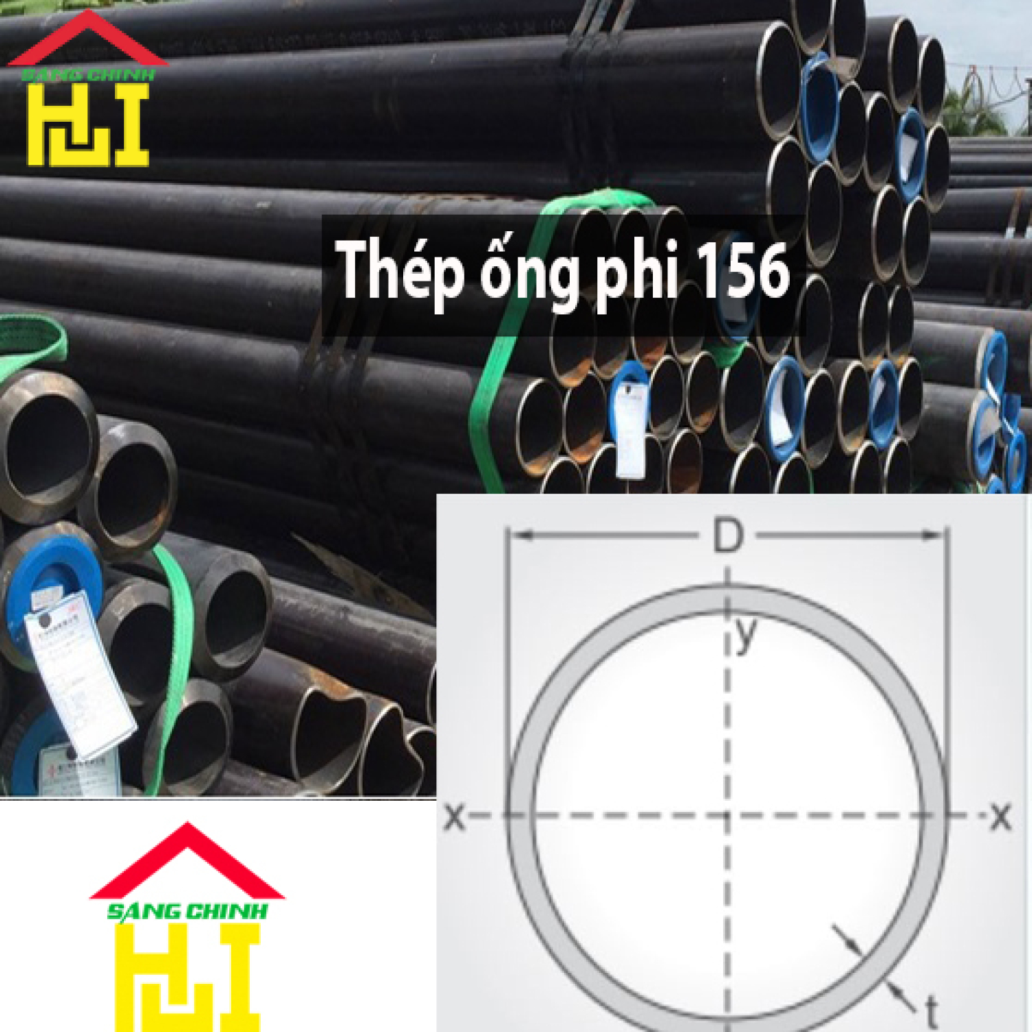 Thép ống phi 156