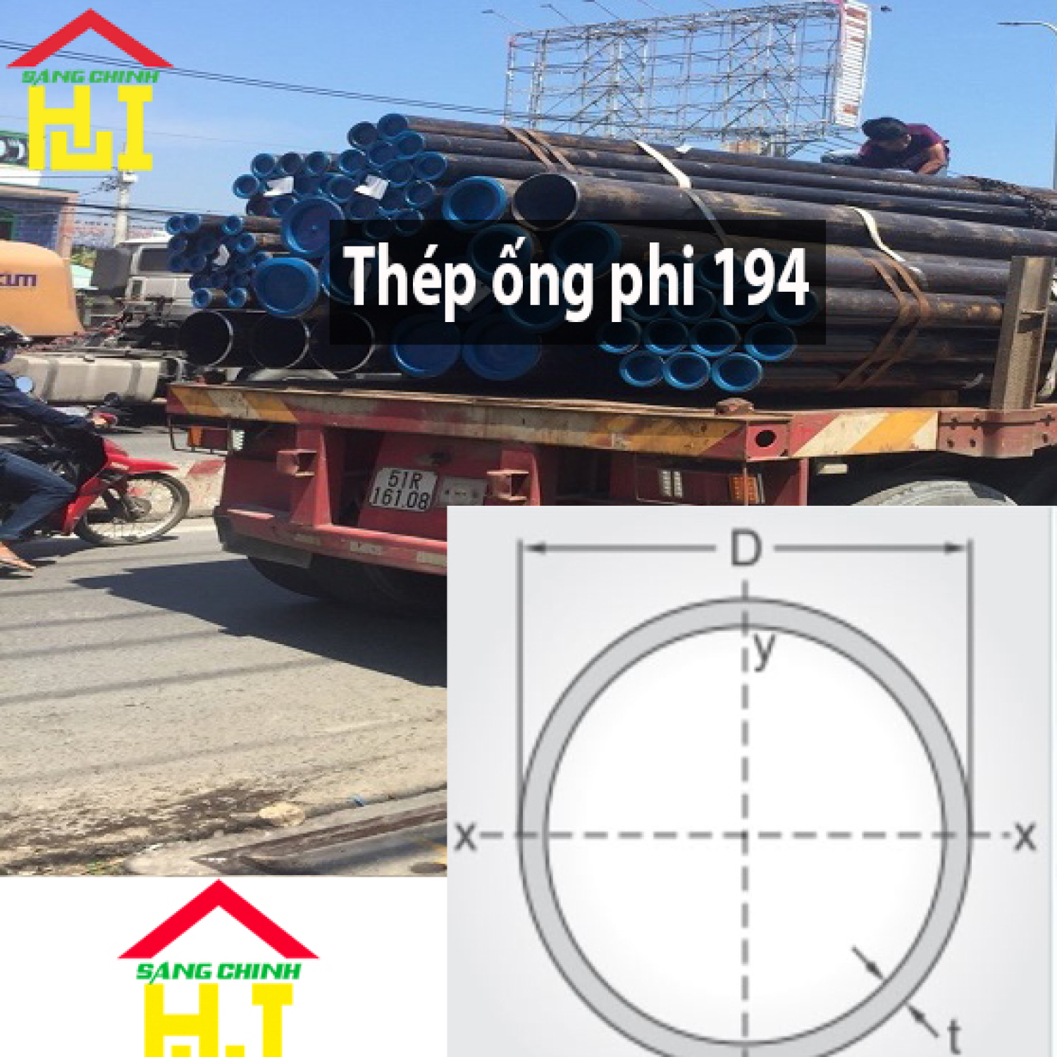 Thép ống phi 194