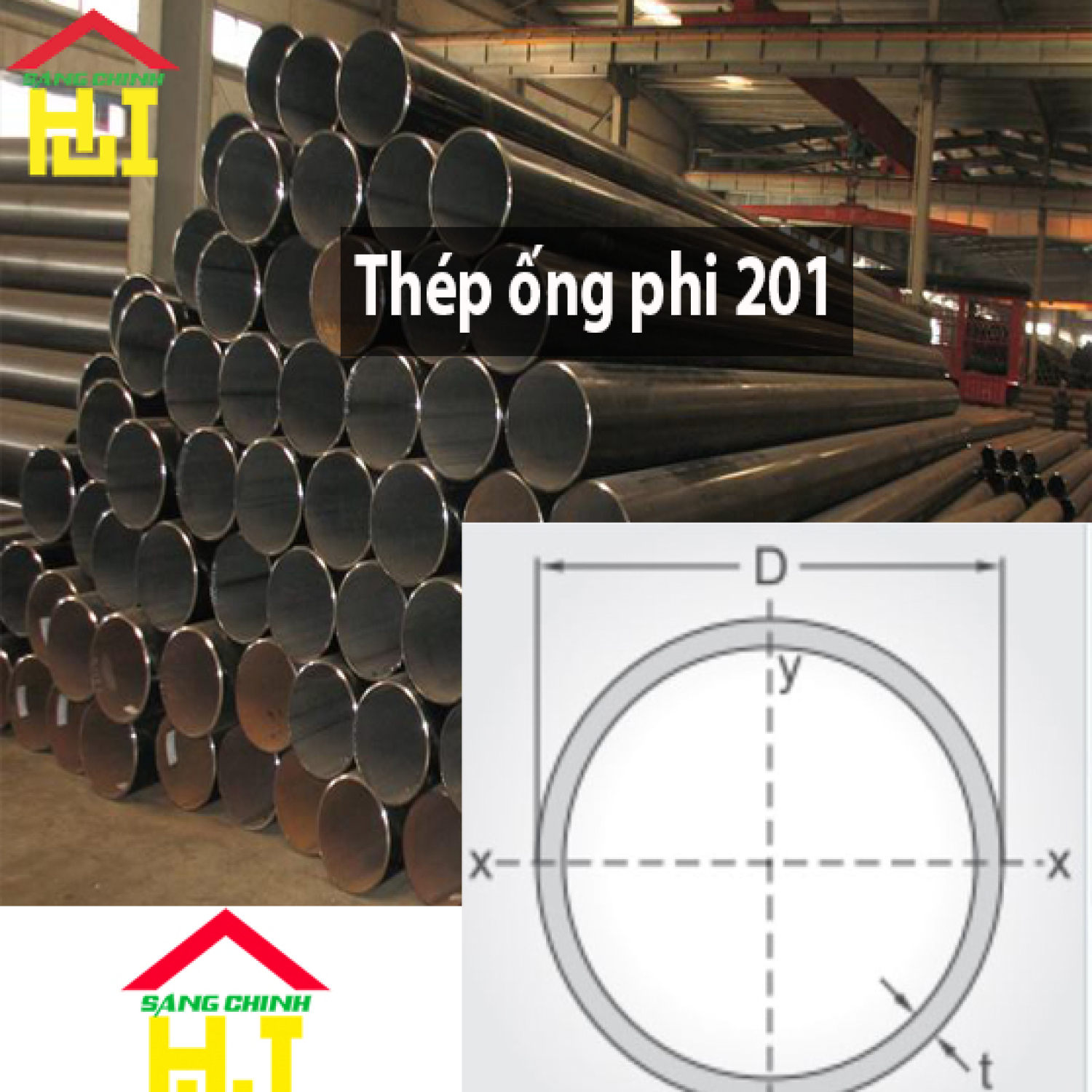 Thép ống phi 201