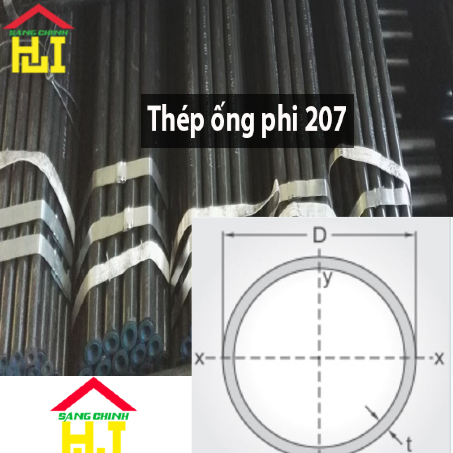 Thép ống phi 207