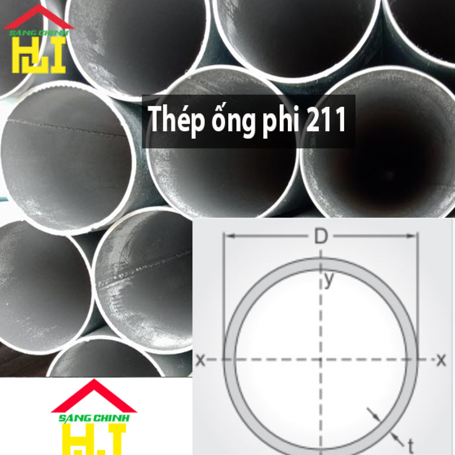 Thép ống phi 211