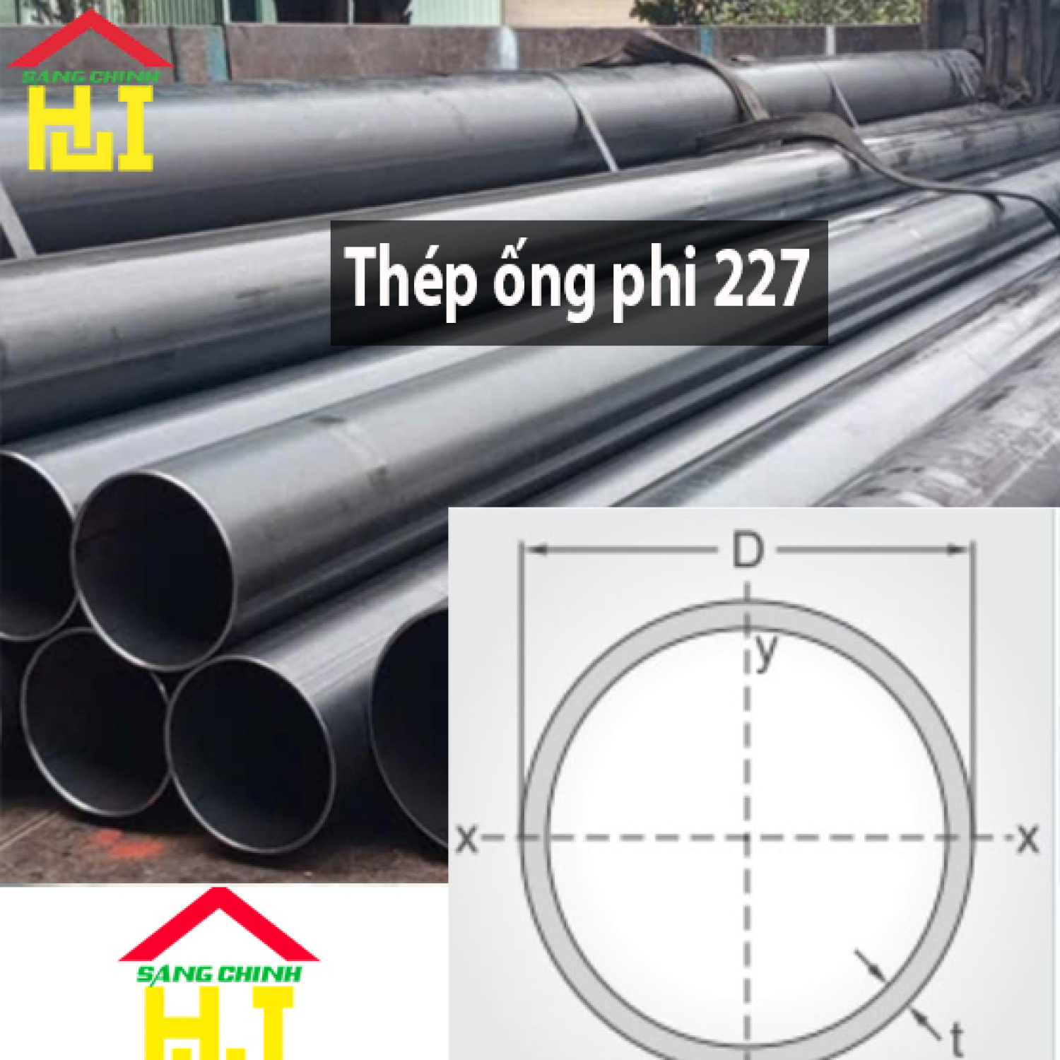 Thép ống phi 227