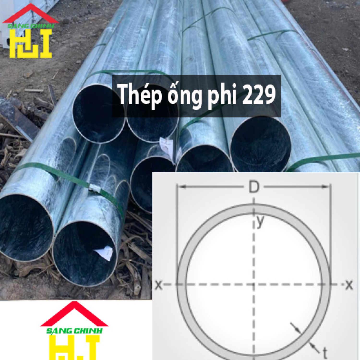 Thép ống phi 229
